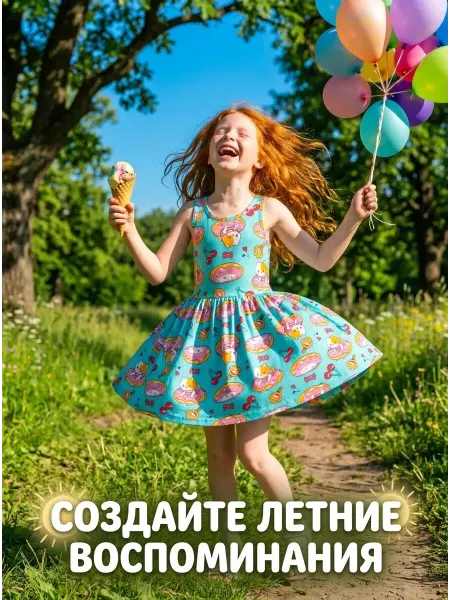 Текстиль центр Сарафан для девочки летний
