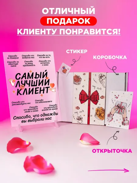 Подарок постер на день рождения Подарок клиенту