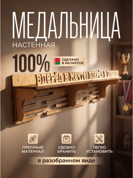 Медальница настенная в разобранном виде