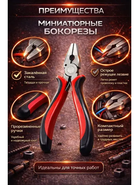 Раим23 Миниатюрные бокорезы для электроники и мелких деталей