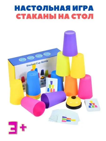 Настольная игра - Стаканы на стол