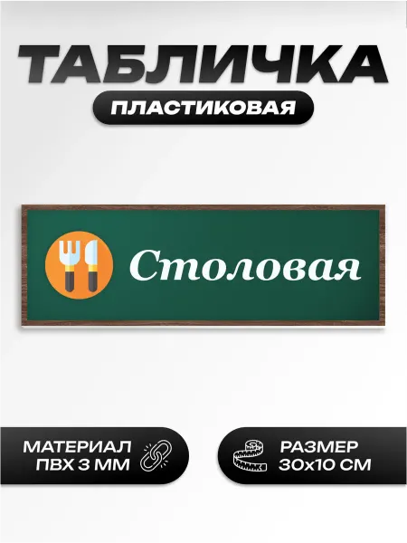 Пиксель Плэйс Таблички Табличка школьная для кабинета столовая