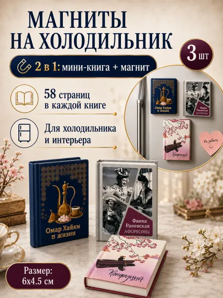 Книжка с фишкой Оригинальные сувениры магниты на холодильник