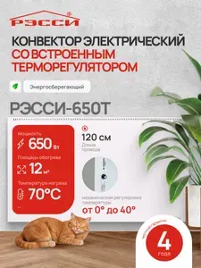 Обогреватель РЭССИ-650Т Конвектор электрический с терморегулятором