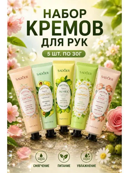 ЭКК5 Крем для рук подарочный набор 5 шт