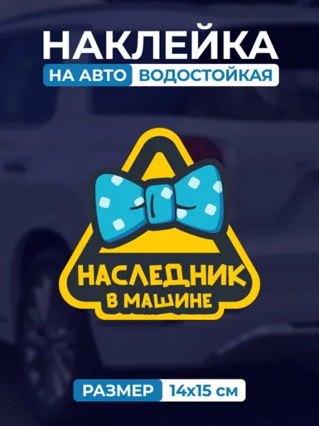 Пара фунтов Наклейка Ребенок в машине