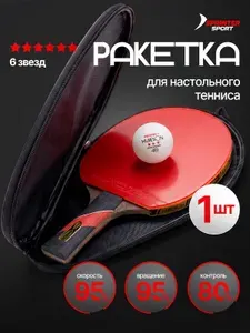 Ракетка для настольного тенниса профессиональная с чехлом