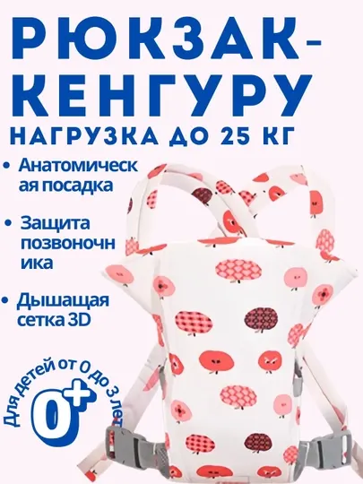 Рюкзак-кенгуру для малышей: эргономичный перенос с поддержкой спины и шеи