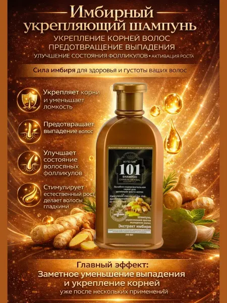 Лиа93 Шампунь от выпадения волос имбирный