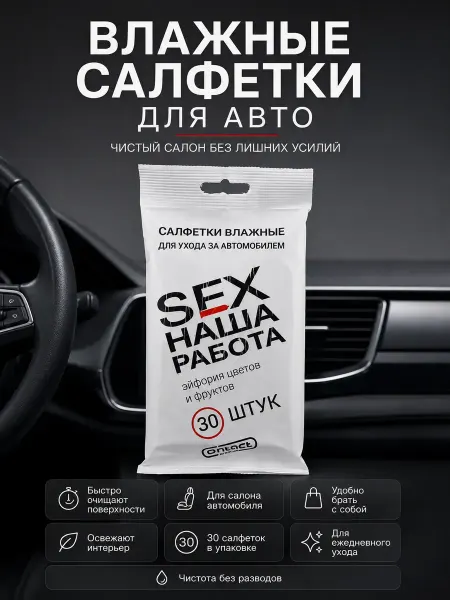 ЭмилияLind Влажные салфетки для автомобиля