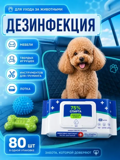 Влажные дезинфицирующие спиртовые салфетки