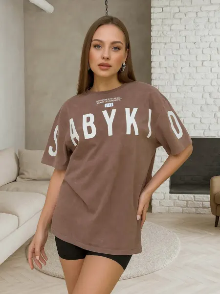 Футболка оверсайз женская