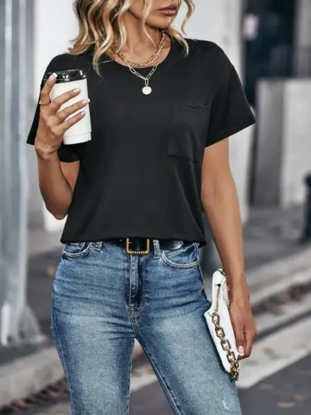 SHOP M.A Футболка женская с караман