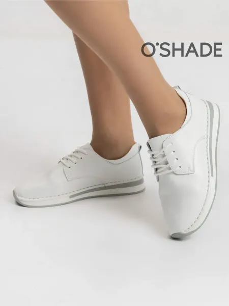 O`SHADE Полуботинки белые женские