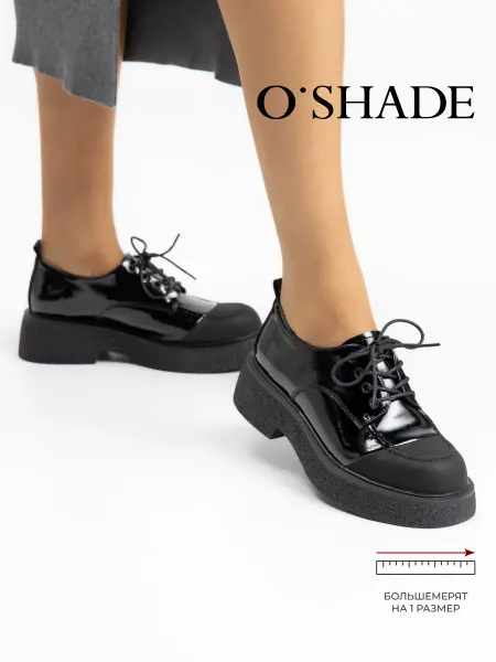 O`SHADE Полуботинки женские черные
