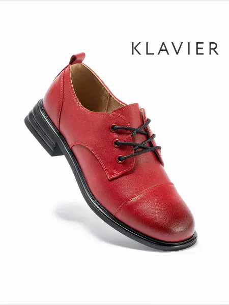 KLAVIER Полуботинки женские красные