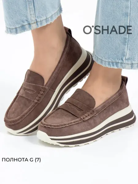 O`SHADE Мокасины коричневые женские