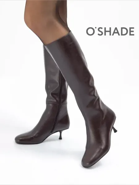 O`SHADE Сапоги бордовые женские демисезонные