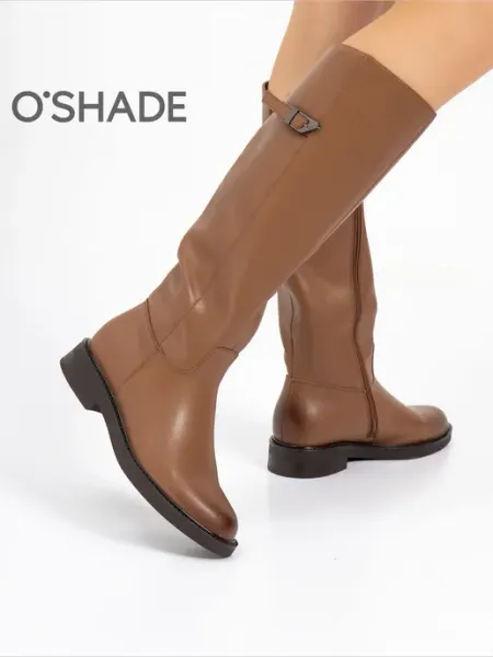 O`SHADE Сапоги женские демисезонные коричневые