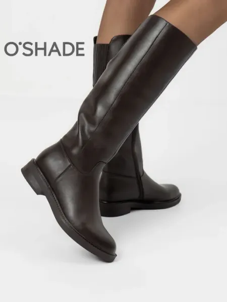 O`SHADE Сапоги женские демисезонные коричневые