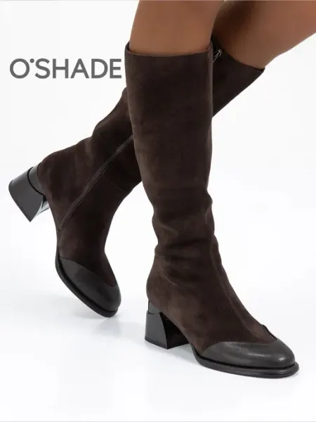 O`SHADE Сапоги коричневые женские весна