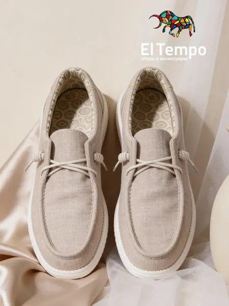 El Tempo Мокасины женские текстильные
