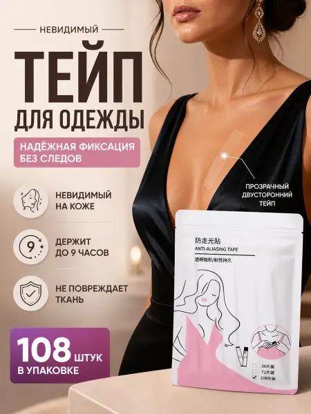 ДК3 Прозрачные двусторонние клеевые полоски для декольте