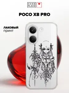 Чехол на Поко Х8 Про, прозрачный