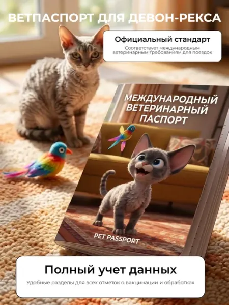 Паспорт ветеринарный международный. Девон-рекс
