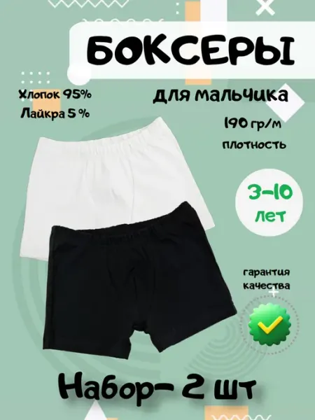 ZashitoKids Трусы-боксеры 2 шт