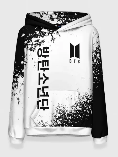 Толстовка с принтом bts