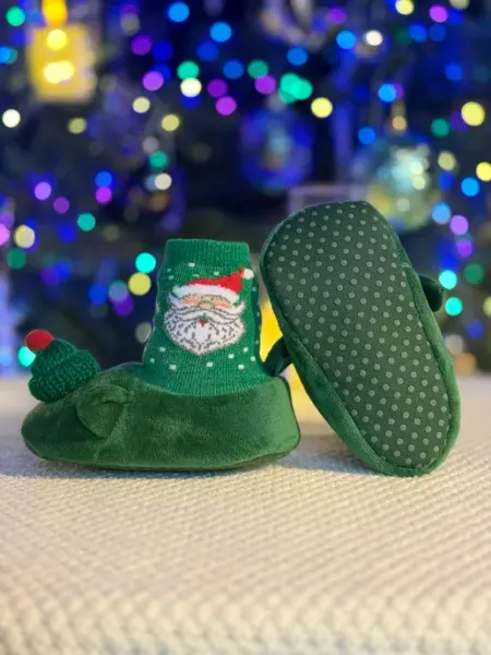 BABY.STORE Новогодние пинетки-носочки для новорожденных малышей