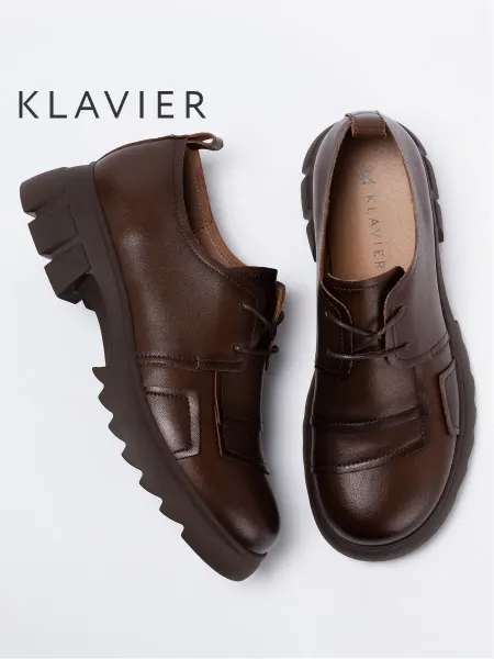 KLAVIER Полуботинки коричневые женские