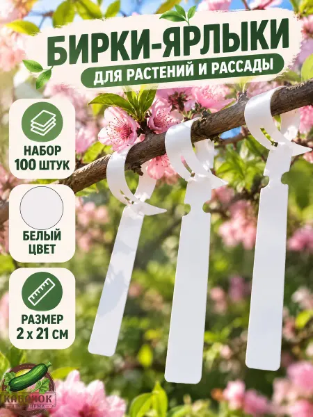 Агрофирма Кабачок Бирки-ярлыки для растений и рассады садовые