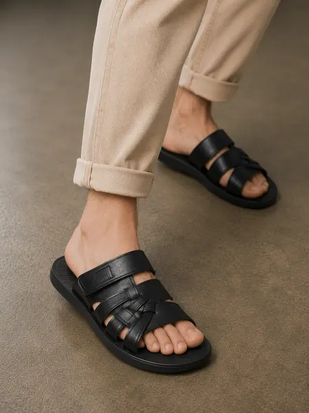 Trend X Шлепки мужские кожаные
