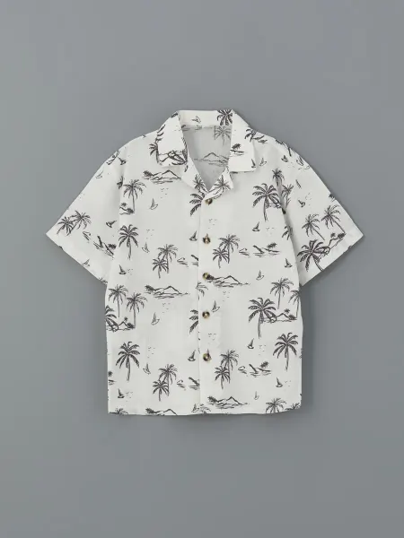 LC Waikiki Детская белая Рубашка для мальчика
