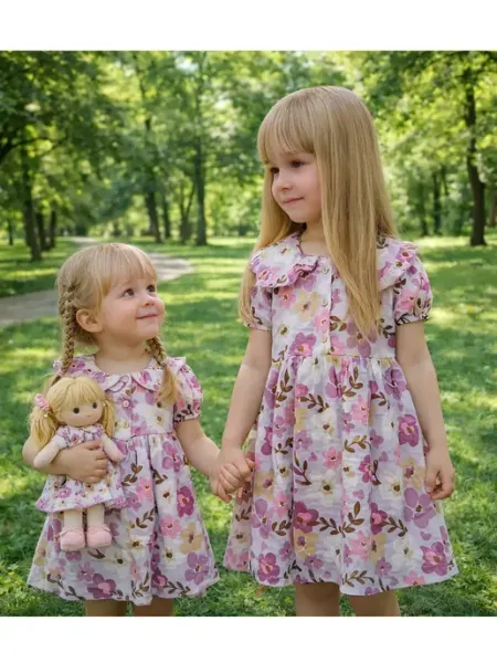 Платье детское из муслина