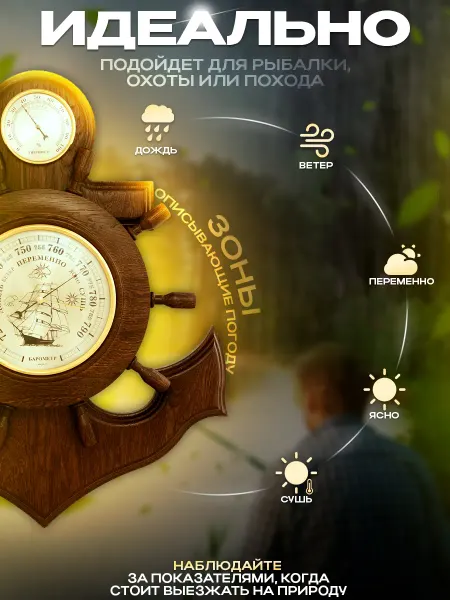 Смич Бытовая метеостанция БМ-6 барометр
