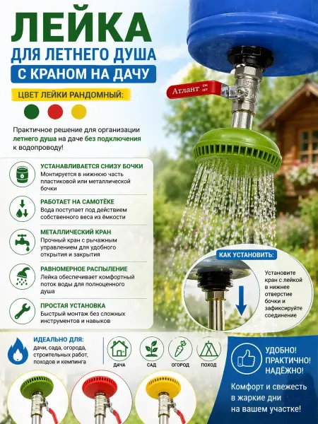 Искусство1 Лейка для летнего душа