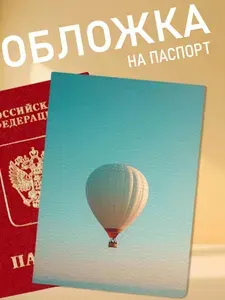 Обложка на паспорт воздушный шар