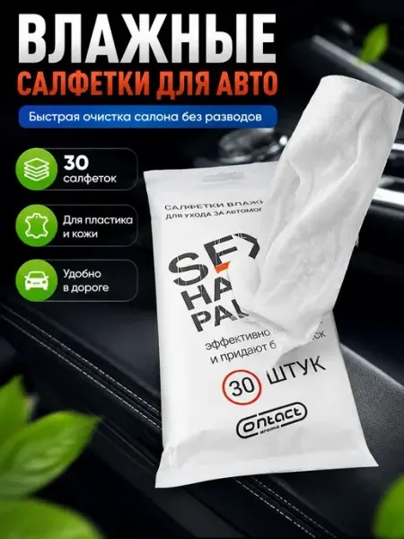 Бемчик56 Влажные салфетки для ухода за автомобилем