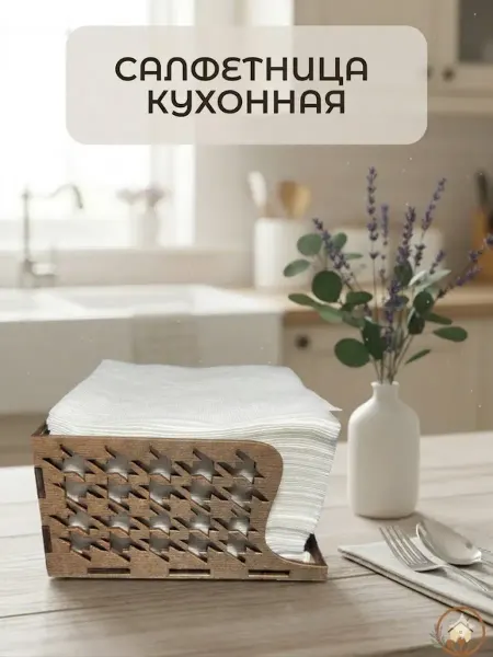 Салфетница деревянная на кухню