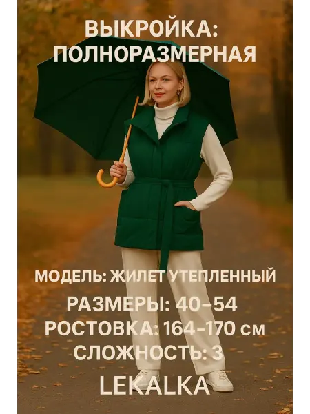 Выкройка Жилетка женская
