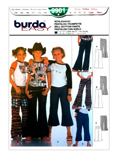 Burda Выкройка Брюки-клёш