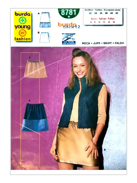 Burda Выкройка Юбка