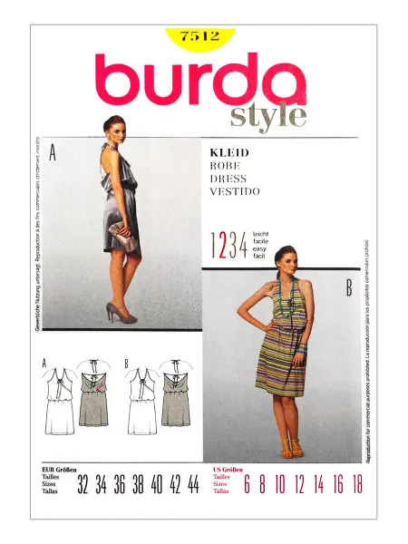 Burda Выкройка Платье