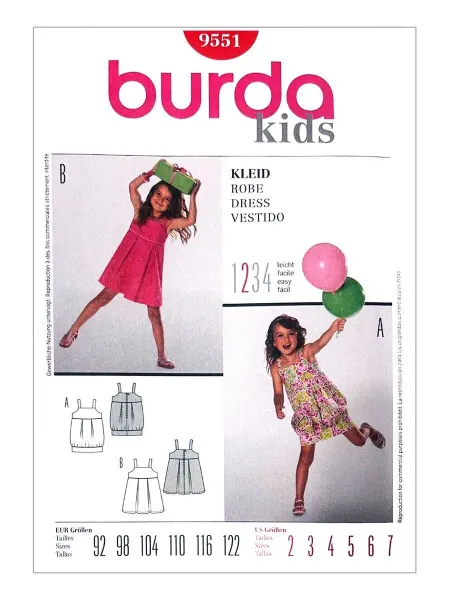 Burda Выкройка Платье
