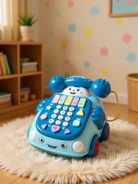 Интерактивная игрушка Музыкальный телефон-каталка