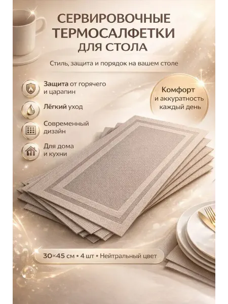 NOIREA Сервировочные термосалфетки для стола