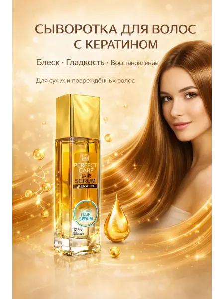НурланОва Сыворотка для волос с кератином